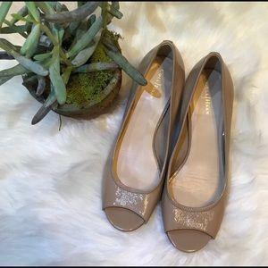 Cole Haan Nike Air Peep Toe Wedge Heels 9